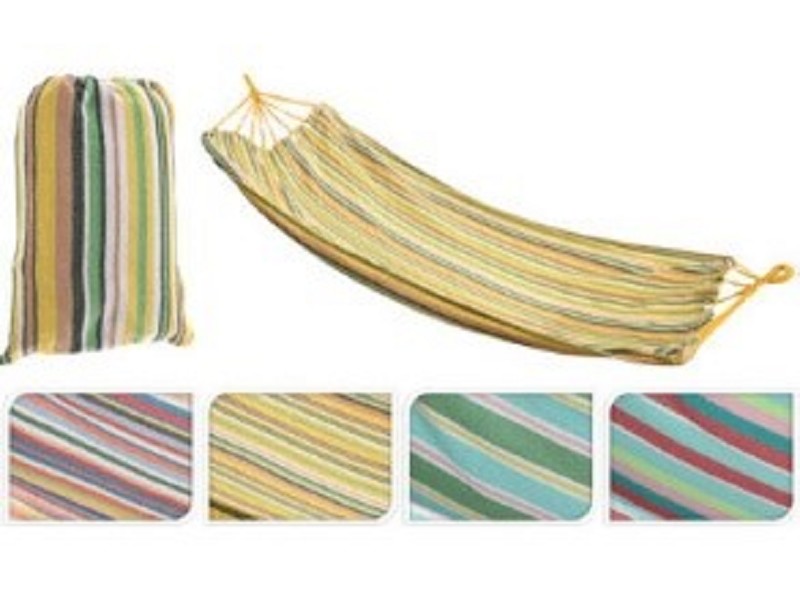 Hamac 200x100cm à rayures assorties