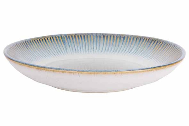 Assiette creuse Listra Océan 21cm - Faïence