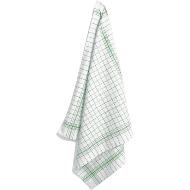 Torchon 70x70 Vert/Blanc