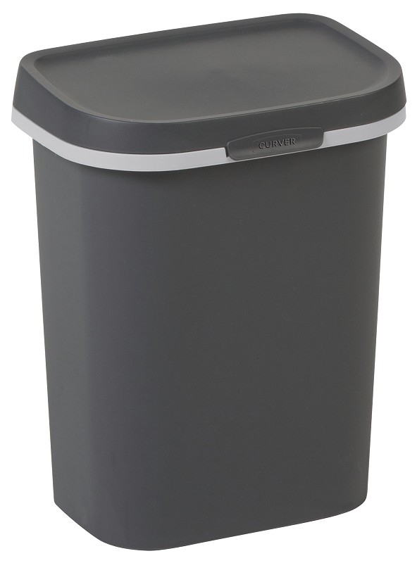 Poubelle Curver Mistral 10L Anthracite