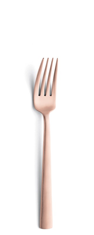 Fourchette de table Amefa Ventura en cuivre satiné