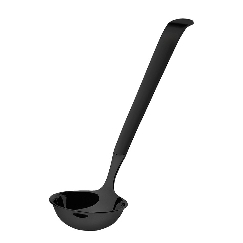 Petite louche à sauce Amefa Buffet en satin noir à suspendre (PVD noir)