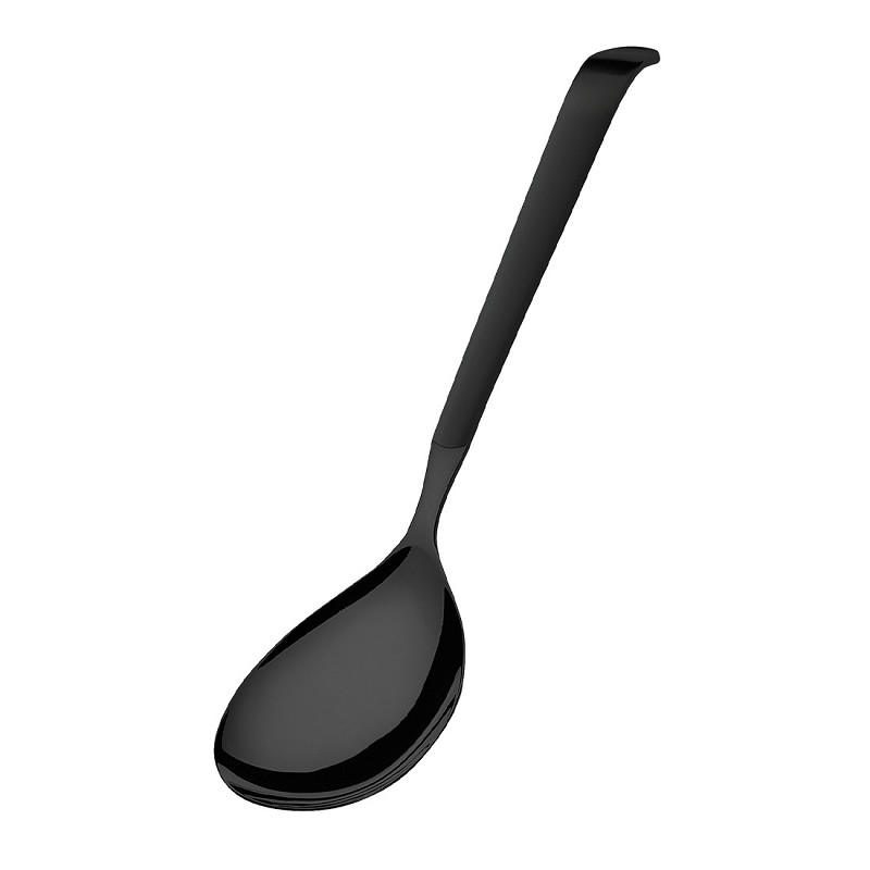 Cuillère de service solide Amefa Buffet en satin noir à suspendre (PVD noir)