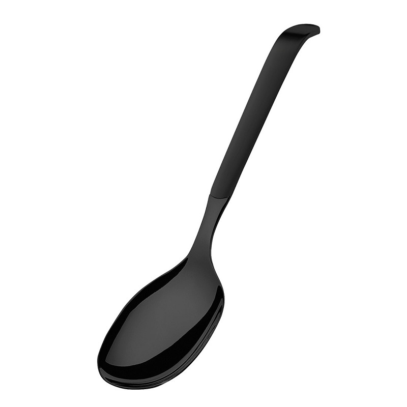 Petite cuillère de service Amefa Buffet en satin noir à suspendre (PVD noir)