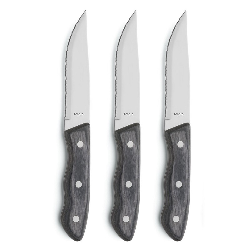 Amefa 3 Couteaux à steak Hercule XXL sous blister / 3 Steakmessen op hangkaart