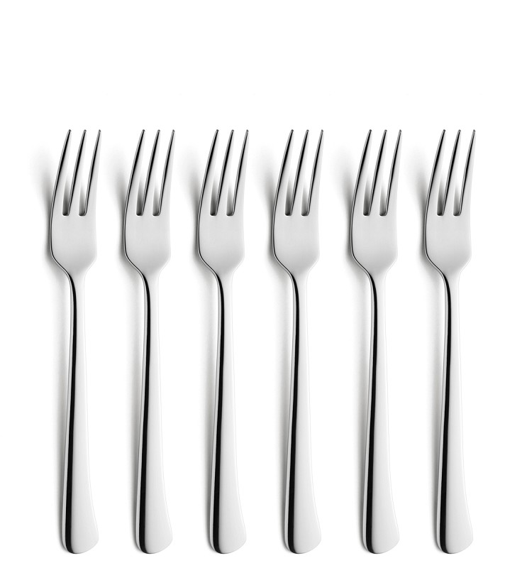 Amefa Chuletero 6 fourchettes à steak sur blister / 6 steakvorken sur hangkaart