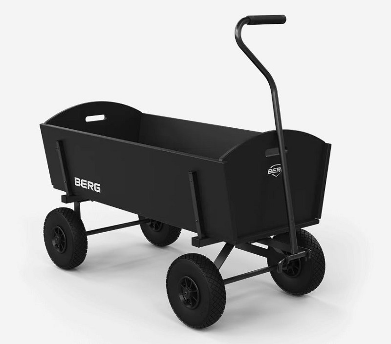 Berg Bolderkar XL noir 140x60x72cm