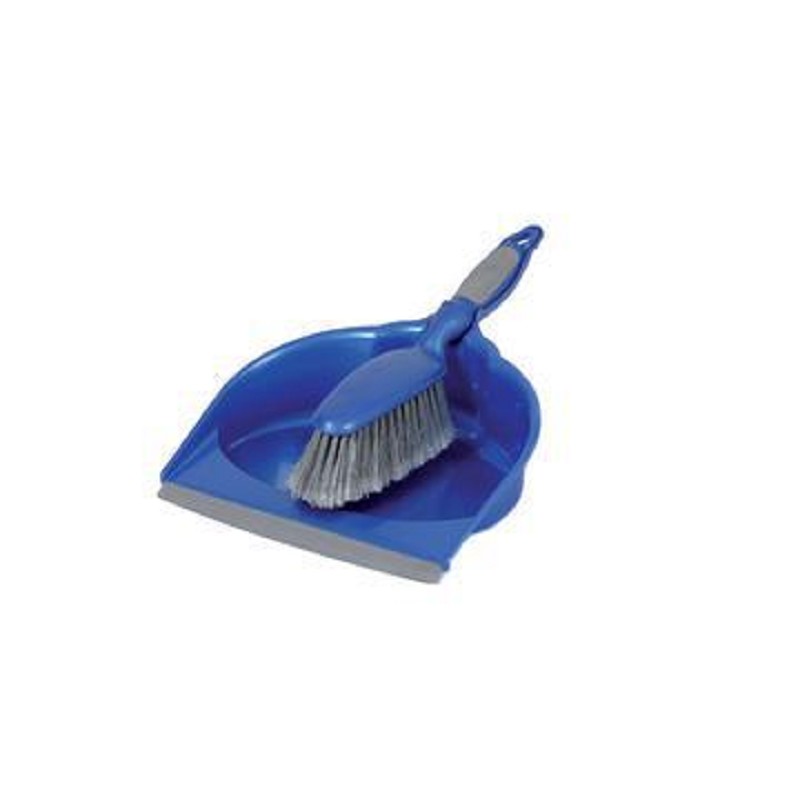 Pelle à poussière + balai à manche souple