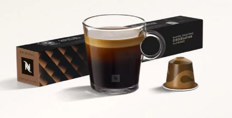 Nespresso Cioccolatino coffee pod (price per cup) Number of cups per package: 10