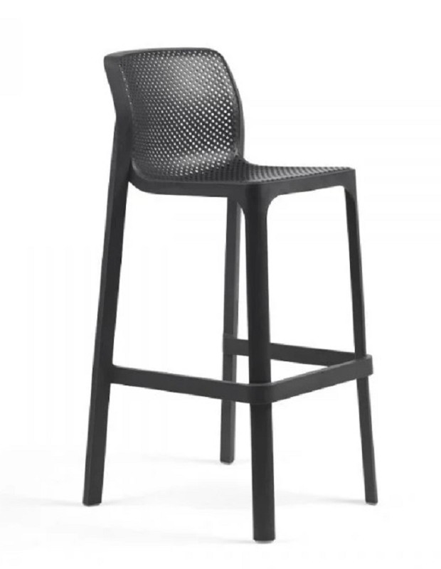 Chaise de bar Nardi Net Anthracite