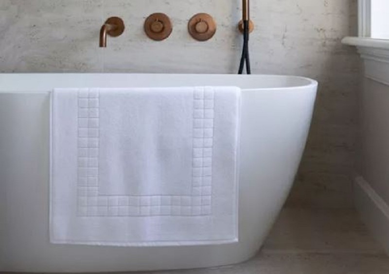 Tapis de bain blanc 60 x 100 cm
