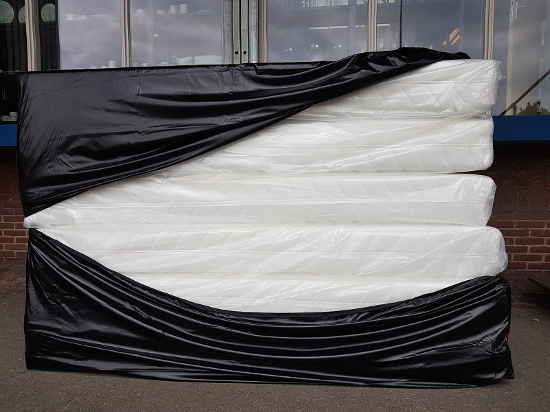 Housse de Rangement pour Matelas Avec Fermeture Éclair 90x200x122