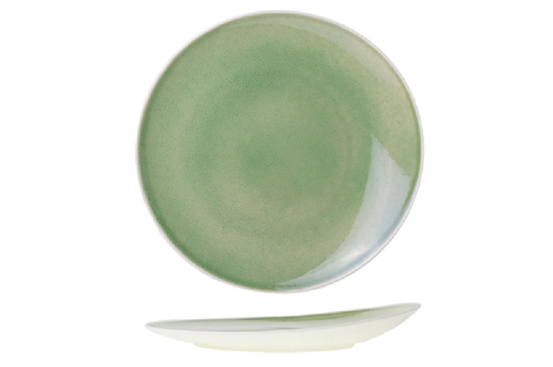 Assiette Plate Chrome Green 27cm