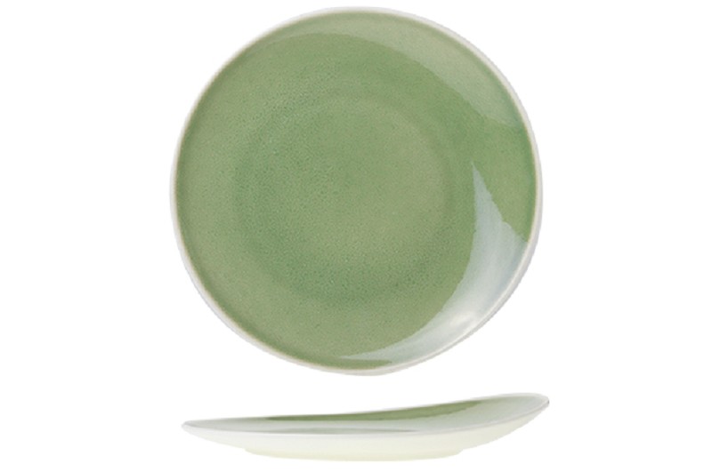 Assiette Plate Chrome Green 21cm