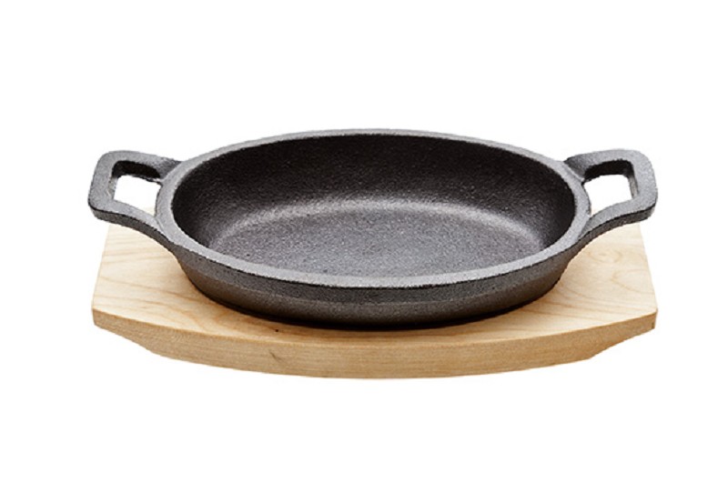Plat à gratin en fonte 15,5-20x10cm
